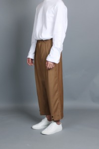 M wide cuffed pants camel brown(마지막수량)